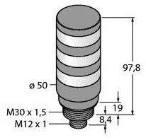 Turck Signalsäule 3025840 TL50BLG2Y2RQ 1St.
