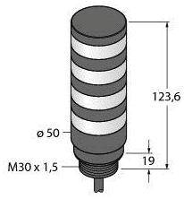 Turck Signalsäule 3025341 TL50BLBGRY 1St.