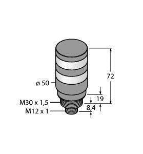 Turck Signalsäule 3027853 TL50BLY2RQ 1St.