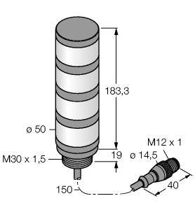 Turck Signalsäule 3093628 TL50BYRGQP 1St.