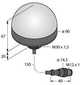 Turck Rundumleuchte K90LBPQP 3092819 Dauerlicht