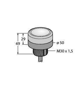 Turck Rundumleuchte K50BCLGA230 3030087 Dauerlicht