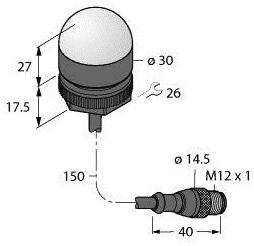 Turck Rundumleuchte 3026939 K30LIGYXPQP 1St.