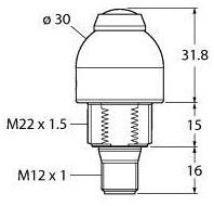 Turck Rundumleuchte K30LMXXPPB2Q 3025427 Dauerlicht