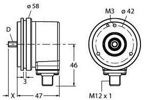 Turck Inkremental Drehgeber 1 St. REI-10S6S-4B3600-H1181 Optisch