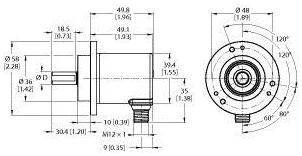 Turck Absolut Drehgeber 1 St. REM-116T10C-7ASARNS-H1151 Magnetisch