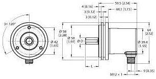 Turck Absolut Drehgeber 1 St. REM-E-116T10S-7AAR-H1151 Magnetisch