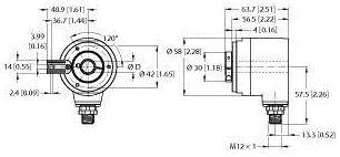 Turck Absolut Drehgeber 1 St. REM-104H10T-5C13S12M-H1181 Optisch