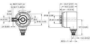 Turck Absolut Drehgeber 1 St. REM-104H12T-3C13S12M-H1181 Optisch