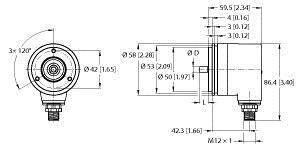Turck Absolut Drehgeber 1 St. REM-103SA0S-3C13S12M-H1181 Optisch