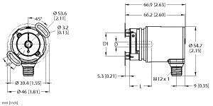 Turck Absolut Drehgeber 1 St. REM-98B8E-8BAR-H1151 Magnetisch