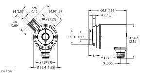 Turck Absolut Drehgeber 1 St. REM-98B10T-7AAR-H1151 Magnetisch