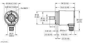 Turck Absolut Drehgeber 1 St. REM-97S10S-7AAL-H1151 Magnetisch