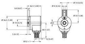 Turck Inkremental Drehgeber 1 St. REI-05I6T-2H500-H1181 Optisch