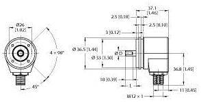 Turck Inkremental Drehgeber 1 St. REI-04Q6S-2H200-H1181 Optisch