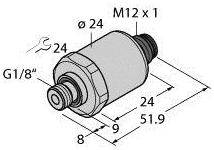 Turck Drucktransmitter 1 St. PT10R-1049-I2-H1141/X