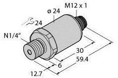 Turck Drucktransmitter 1 St. PT100R-2003-U1-H1143/X