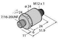 Turck Drucktransmitter 1 St. PT15PSIVG-1005-U1-H1141