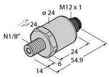 Turck Drucktransmitter 1 St. PT20PSIG-1014-I2-H1143/X