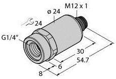 Turck Drucktransmitter 1 St. PT40R-2001-U1-H1144