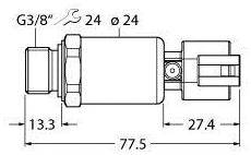 Turck Drucktransmitter 1 St. PT600R-2149-I2-DT043P