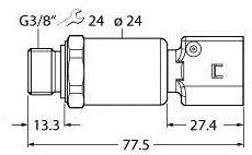 Turck Drucktransmitter 1 St. PT600R-2149-I2-KO28A2