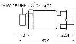 Turck Drucktransmitter 1 St. PT600R-2121-I2-AMPS1.5