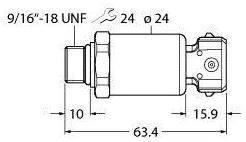 Turck Drucktransmitter 1 St. PT600R-2121-I2-AMP3J1