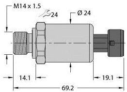 Turck Drucktransmitter 1 St. PT600R-2119-I2-MP11