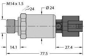 Turck Drucktransmitter 1 St. PT600R-2119-I2-DT043P