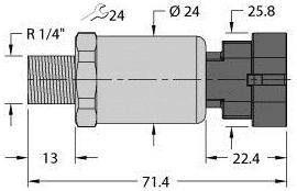 Turck Drucktransmitter 1 St. PT600R-2110-I2-AMPS1.5