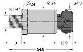 Turck Drucktransmitter 1 St. PT600R-2110-I2-AMP3J1