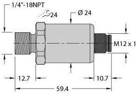 Turck Drucktransmitter 1 St. PT600R-2103-I2-H1143