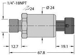 Turck Drucktransmitter 1 St. PT600R-2103-I2-MP11