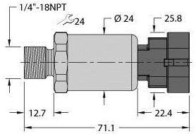 Turck Drucktransmitter 1 St. PT600R-2103-I2-AMPS1.5