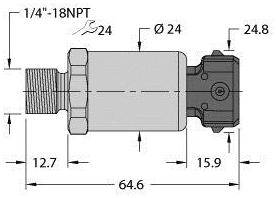 Turck Drucktransmitter 1 St. PT600R-2103-I2-AMP3J1