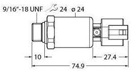 Turck Drucktransmitter 1 St. PT100R-2121-I2-DT043P