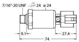 Turck Drucktransmitter 1 St. PT600R-2105-I2-DT043P