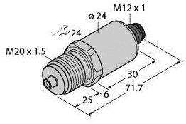 Turck Drucktransmitter 1 St. PT160R-2020-I2-H1143