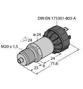 Turck Drucktransmitter 1 St. PT16A-1020-I2-DA91