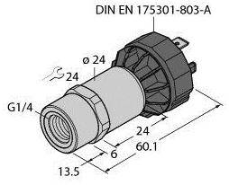 Turck Drucktransmitter 1 St. PT1V-1001-I2-DA91