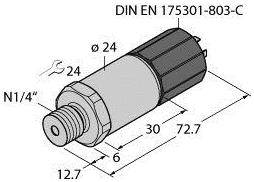 Turck Drucktransmitter 1 St. PT250R-2003-U2-DC91