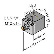 Turck Induktiver Sensor bündig PNP, Schließer BI20U-CA40-AP6X2-H1141