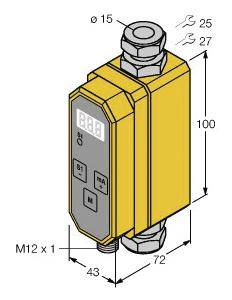 Turck Durchfluss-Sensor FCMI-15D12DYA4P-LIUP8X-H1141 6870601 1St.