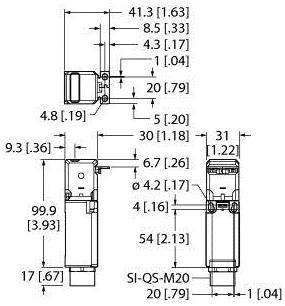 Turck 3049480 SI-LS100F Sicherheitsschalter 1St.