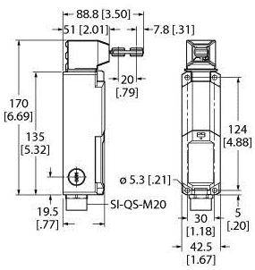 Turck 3047875 SI-LS42DSH Sicherheitsschalter 1St.