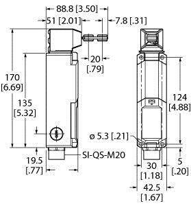 Turck 3047875 SI-LS42DSH Sicherheitsschalter 1St.
