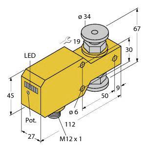 Turck Inline-Sensor FCI-34D10A4P-ARX-H1140 6870628 Betriebsspannung (Bereich): 21.6 - 26.4 V/DC 1St.