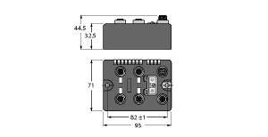 Turck BLCDN-4M12S-8DI-P 6811004 Sensor/Aktorbox aktiv 1St.