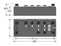 Turck BLCDP-6M12LT-4AI-VI-2AO-I 6811192 Sensor/Aktorbox aktiv 1St.